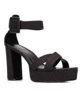 Fashion To Figure Women's Layla Wide Width Heels Sandals