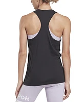 Reebok Women's Vector Graphic Logo Racerback Tank Top