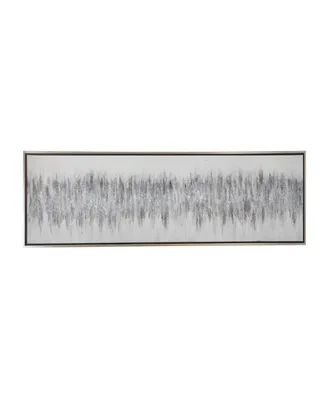 Rosemary Lane Canvas Abstract Framed Wall Art with Silver-Tone Frame, 71" x 1" x 20"