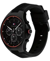 Tommy Hilfiger Men's Quartz Multifunction Silicone Strap Watch 46mm