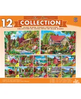 Masterpieces Alan Giana Jigsaw Puzzle Collection - 12 Pack for Adults