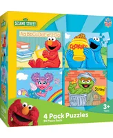 Masterpieces Sesame Street 4-Pack 24 Piece Jigsaw Puzzles for Kids