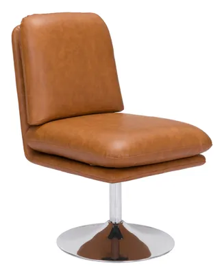 Zuo 35" Steel, Polyurethane Rory Swivel Accent Chair