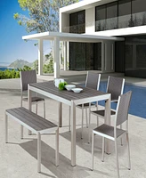 Zuo 59" Aluminum Metropolitan Double Bench