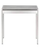 Zuo 59" Aluminum Metropolitan Double Bench