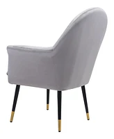 Zuo 37" Steel, Polyester Alexandria Boho Chic Accent Chair