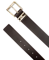 Michael Kors Women's Genuine Leather Logo Belt