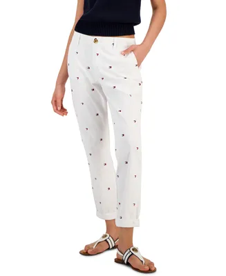 Tommy Hilfiger Women's Hampton Heart Flag Chino Pants - Hearts And Flags
