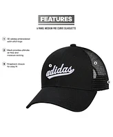 adidas Women's Embroidered Logo Mesh Trucker Hat