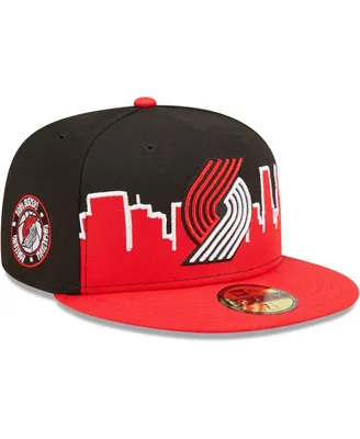 Men's New Era Red, Black Portland Trail Blazers 2022 Tip-Off 59FIFTY Fitted Hat