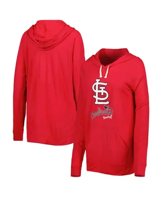 Women's Touch Red St. Louis Cardinals Pre-Game Raglan Pullover Hoodie