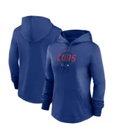 Women's Nike Royal Chicago Cubs Authentic Collection Pregame Performance Pullover Hoodie