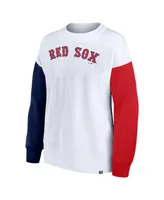 Women's Fanatics White Boston Red Sox Series Pullover Sweatshirt