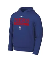 Men's Nike Royal Philadelphia 76ers 2022/23 Spotlight On-Court Practice Performance Pullover Hoodie