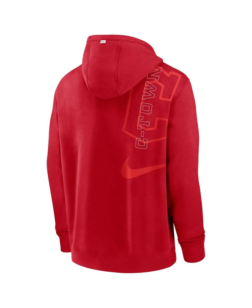 Men's Nike Red Cleveland Guardians Statement Ball Game Pullover Hoodie