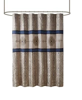 Madison Park Donovan Embroidered Shower Curtain, 72" x