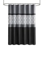 510 Design Donnell Embroidered Shower Curtain, 72" x