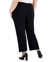 Jm Collection Plus and Petite Wide-Leg Pull-On Pants, Created for Macy's