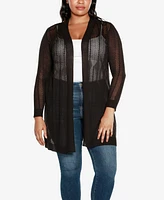 Belldini Plus Lightweight Duster Cardigan Sweater