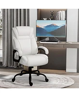 Vinsetto Big and Tall Executive Office Chair w/ Pu Leather Fabric, Wheel