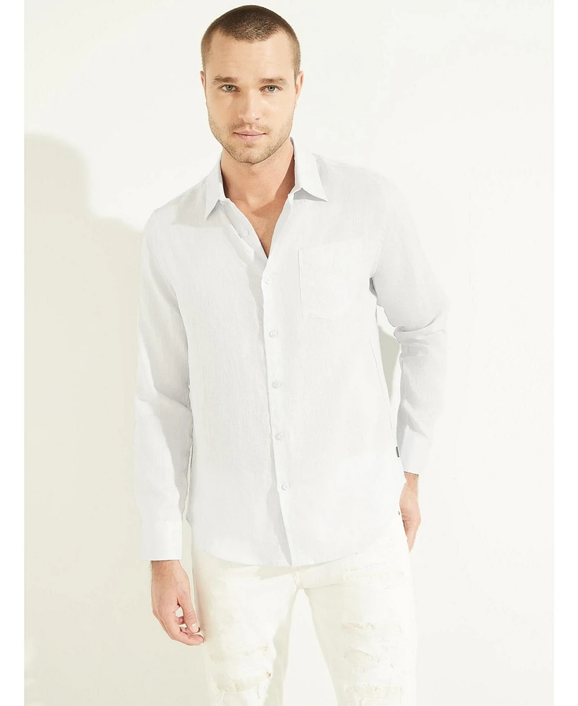 Guess Men's Island Linen Shirt