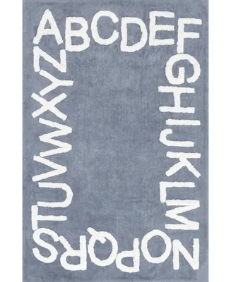 nuLoom Discovery Kids Washable Alphabet 4' x 6' Area Rug