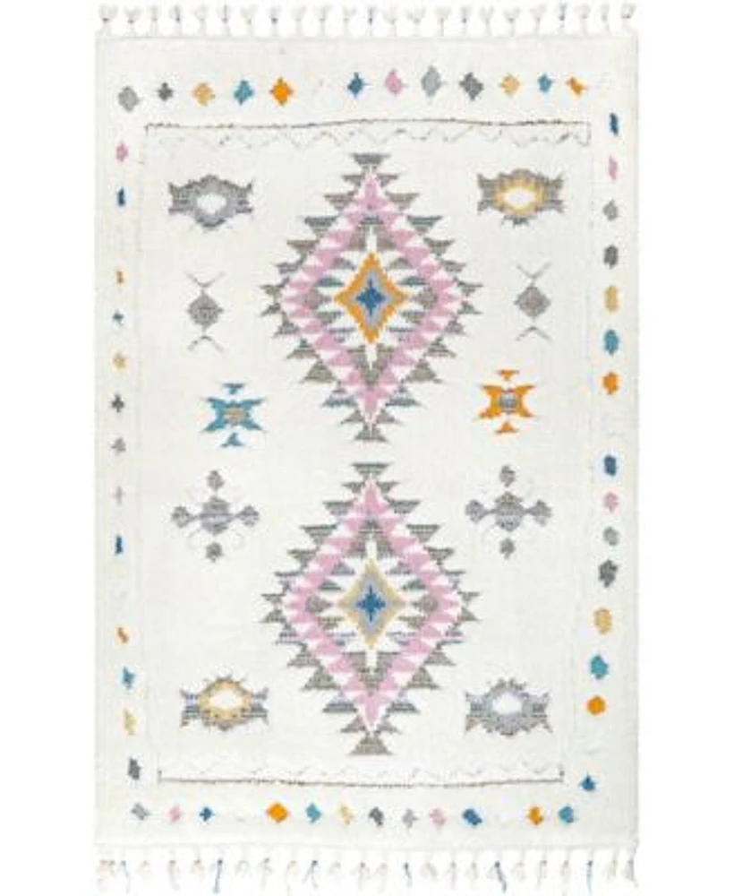 Nuloom Loft Jocelyn Tribal Shag Tasseled Area Rug