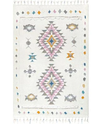 Nuloom Loft Jocelyn Tribal Shag Tasseled Area Rug