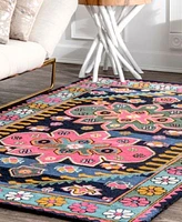 Nuloom Shanti Transitional Floral Marcia Area Rug