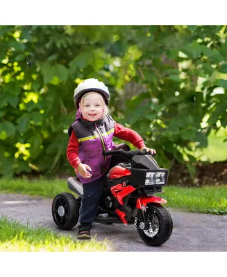 Aosom Kids Electric Pedal Motorcycle Ride-On Toy 6V Battery Powered Motorbike