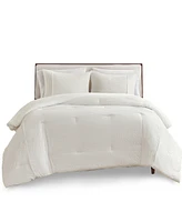 Closeout! Beautyrest Apollo Striped Seersucker Oversized 3-Pc. Comforter Set, Full/Queen