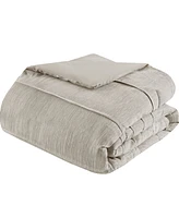 Beautyrest Maddox Striated Cationic Dyed Oversized 3-Pc. Comforter Set, Full/Queen
