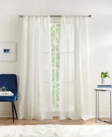 Tommy Hilfiger Pinstripe Sheer Pole Top 2-Piece Curtain Panel