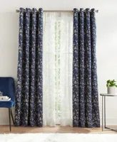 Tommy Hilfiger Carine Floral Grommet Room Darkening 2 Piece Curtain Panel Collection