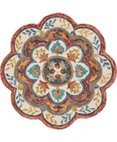 Lr Home Sweet SINUO54108 4' x 4' Round Area Rug