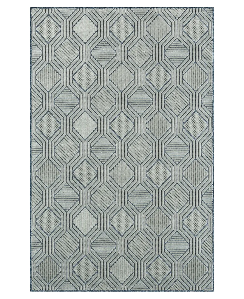 Closeout! Lr Home Vance VERND82108 7'9" x 9'9" Outdoor Area Rug