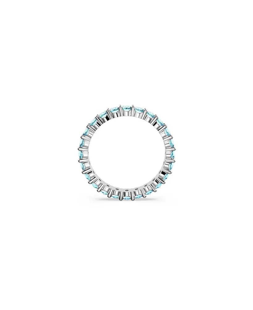 Swarovski Crystal Round Cut Matrix Ring