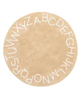 nuLoom Discovery Kids Washable Alphabet 6' x Round Area Rug