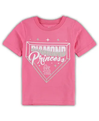 Toddler Girls Pink St. Louis Cardinals Diamond Princess T-shirt