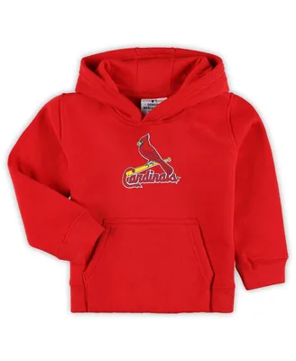 Toddler Boys and Girls Red St. Louis Cardinals Team Primary Logo Fleece Pullover Hoodie