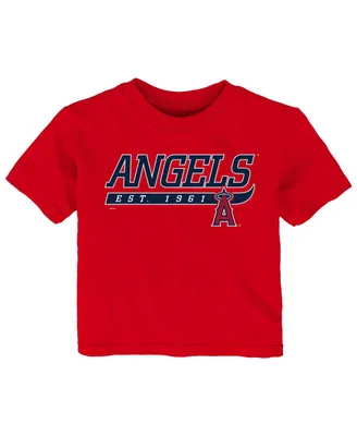 Infant Boys and Girls Red Los Angeles Angels Take The Lead T-shirt