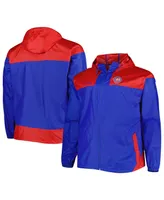 Men's Columbia Royal Chicago Cubs Flash Forward Challenger Big and Tall Omni-Shade Full-Zip Windbreaker