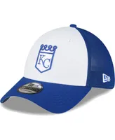 Men's New Era Royal and White Kansas City Royals 2023 On-Field Batting Practice 39THIRTY Flex Hat