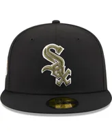 Men's New Era Black Chicago White Sox 2005 World Series Anniversary Spring Training Botanical 59FIFTY Fitted Hat