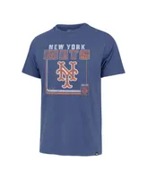 Men's '47 Brand Royal New York Mets Borderline Franklin T-shirt
