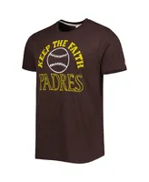 Men's Homage Brown San Diego Padres Hyper Local Tri-Blend T-shirt