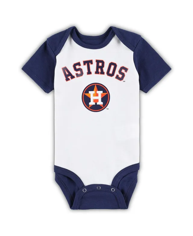 Girls Newborn & Infant Navy/Heathered Gray Houston Astros Scream & Shout  Two-Pack Bodysuit Set