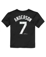 Toddler Boys and Girls Nike Tim Anderson Black Chicago White Sox Player Name and Number T-shirt