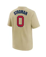 Big Boys and Girls Nike Marcus Stroman Cream Chicago Cubs 2022 Field of Dreams Name Number T-shirt