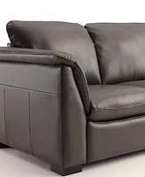 Closeout! Arond 144" 3-Pc. Leather Sectional with Chaise, Created for Macy's